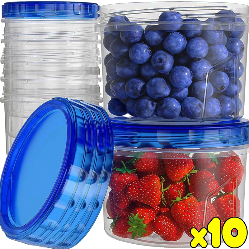 Food Storage Made Easy - 500ML Round Airtight Food Storage Boxes