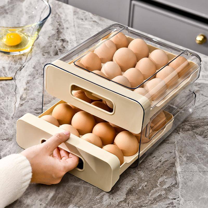 Food Storage Drawers - Large Capacity Drawer Style Egg Box