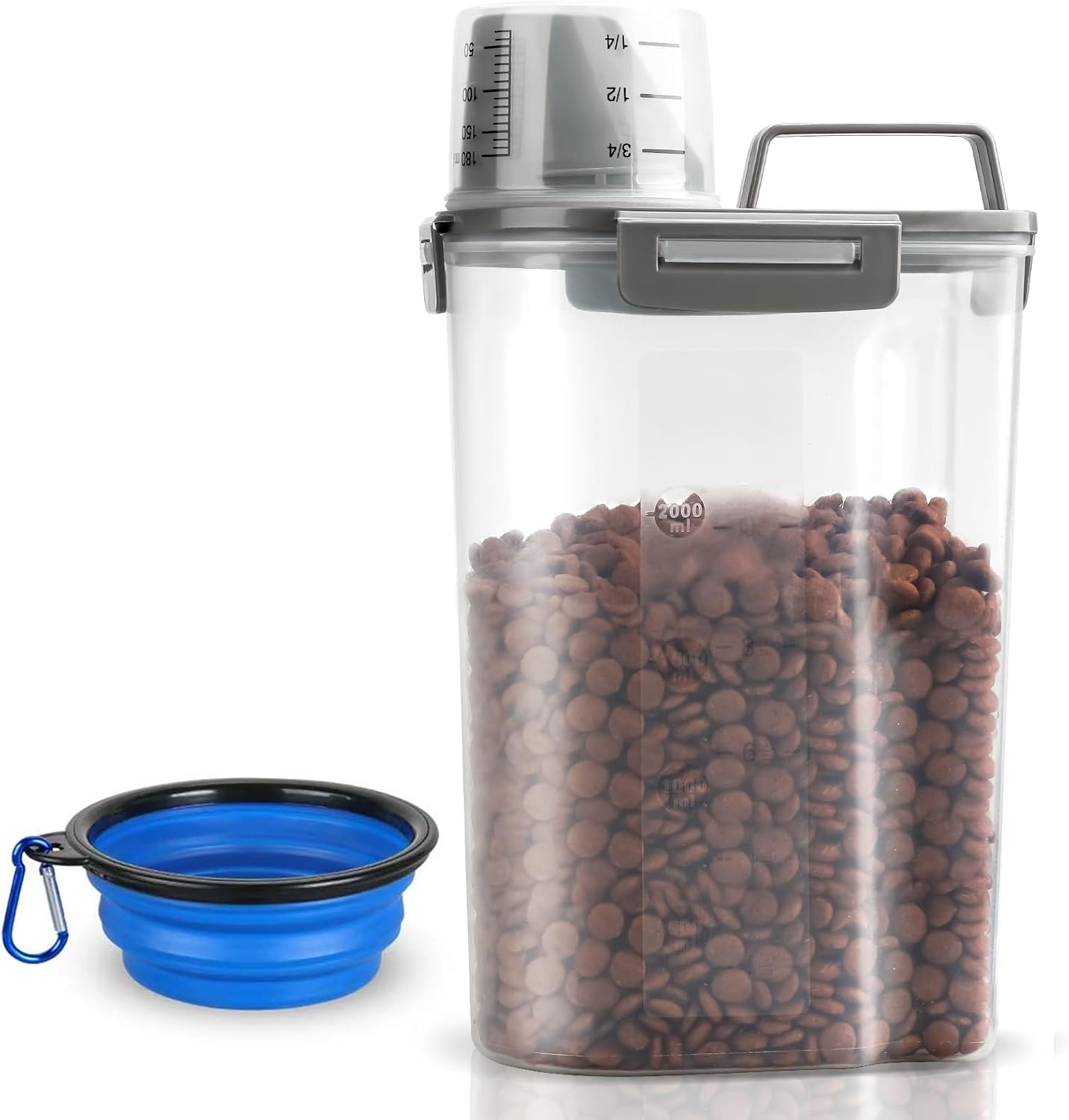Food Storage Dispenser - Upgraded Dog Food Storage Container Small,