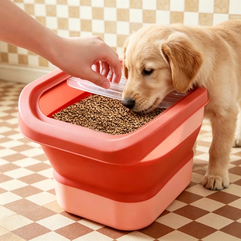 Food Storage Made Easy - 13LB Collapsible Airtight Pet Food Storage
