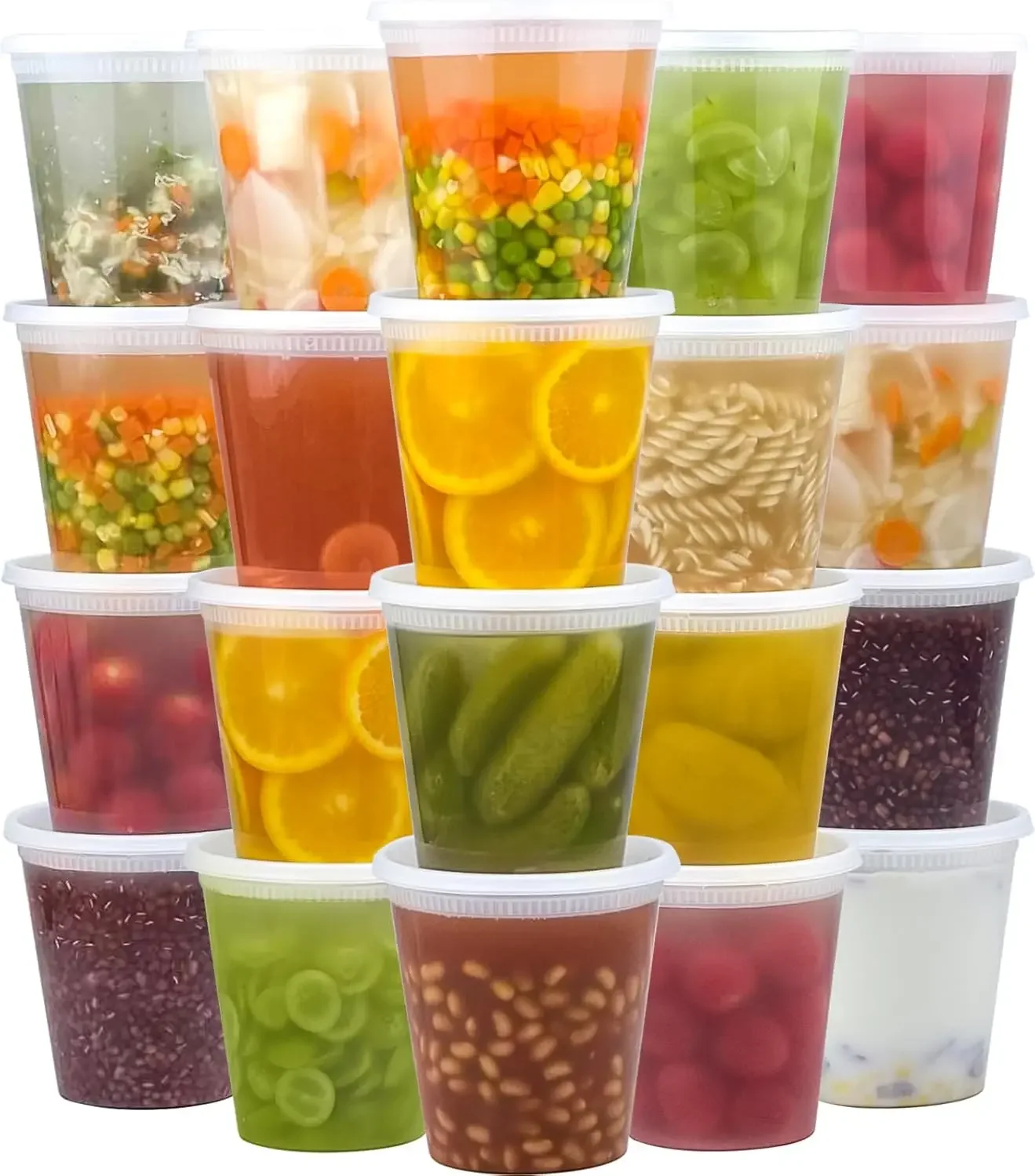 Food Storage Warehouse - 50 Set 32 oz Deli Containers