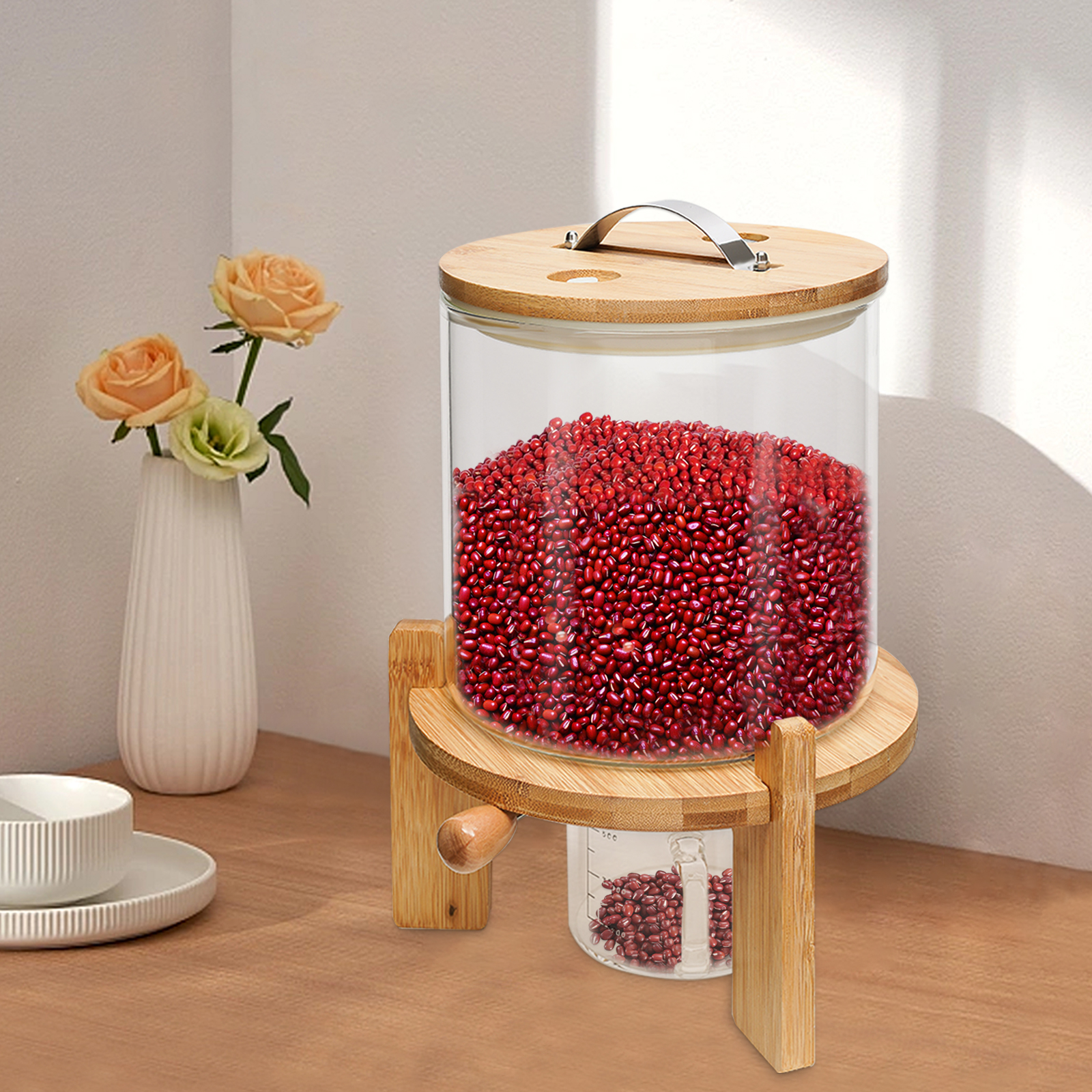 Food Storage Dispenser - NEW 5L Rice Dispenser Grain Container