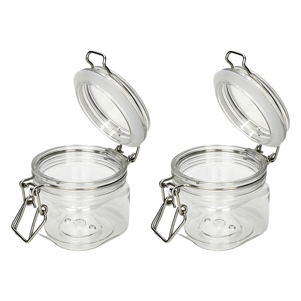 Food Storage Warehouse - 2Pcs Sealed Storage Jars Transparent Honey