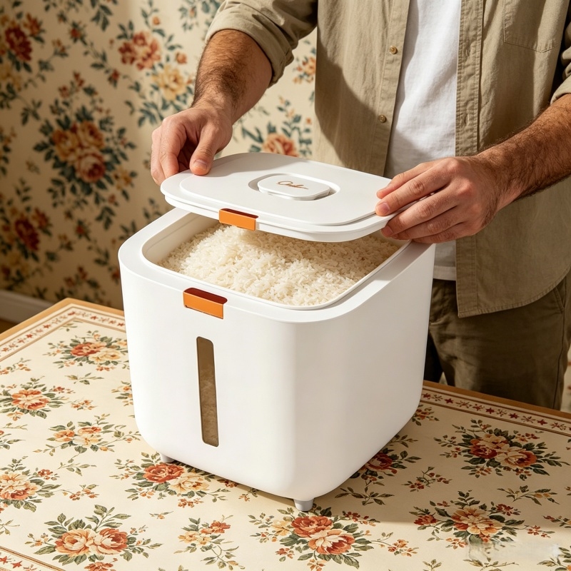 Food Storage Made Easy - Insect Proof Moisture Proof Rice Box