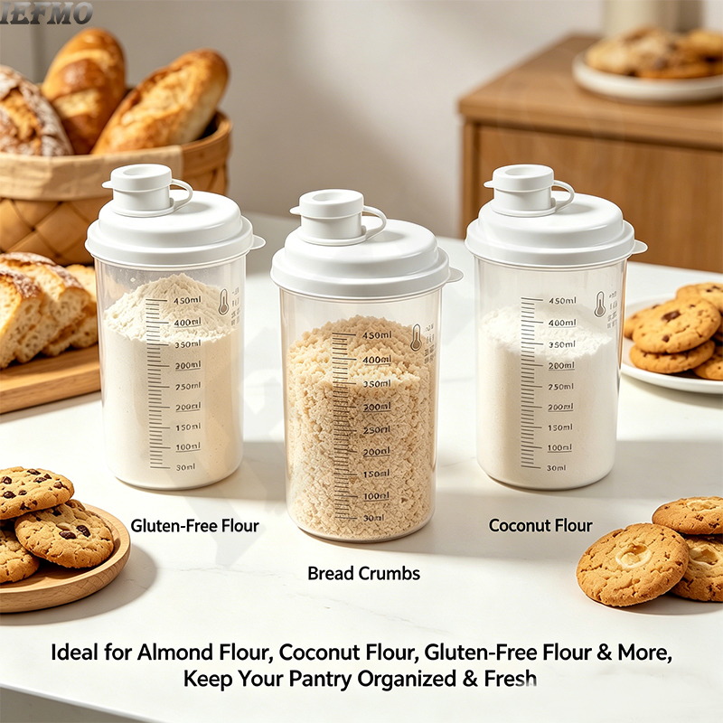 Food Storage Dispenser - Airtight Food Storage Containers with Lids