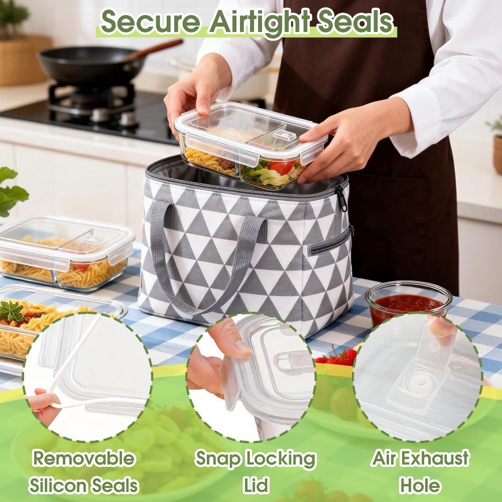 Glass Food Storage Containers  - Food Storage Glass Set 리뷰 및 가격
