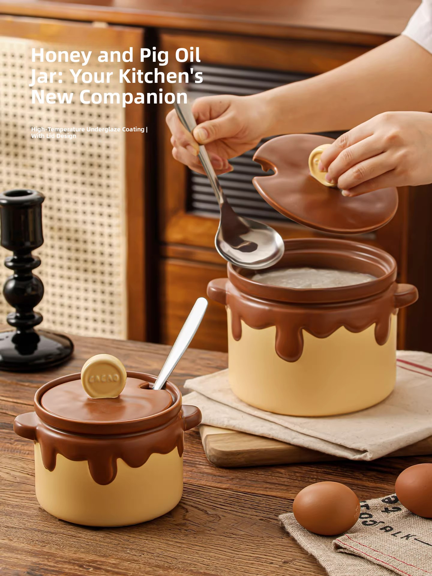 Food Grade Ceramic Pig Fat Jar - Food Storage Temperature 리뷰 및 가격