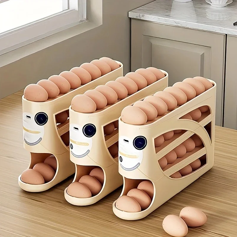 3-Tier Rolling Egg Storage Con - Food Storage Large Plastic Containers 리뷰 및 가격