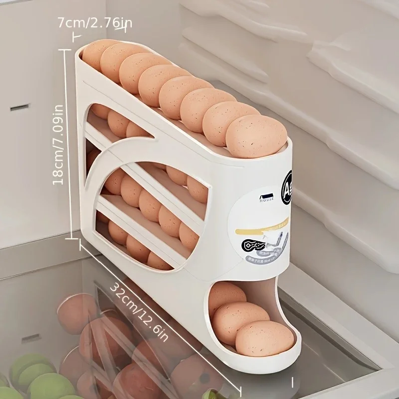 3-Tier Rolling Egg Storage Con - Food Storage Large Plastic Containers 리뷰 및 가격