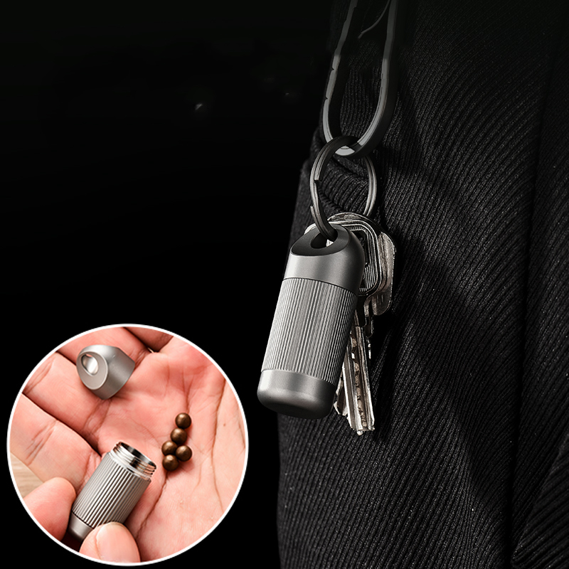 Titanium Alloy MINI Pill Box W - Food Storage Metal Box 리뷰 및 가격
