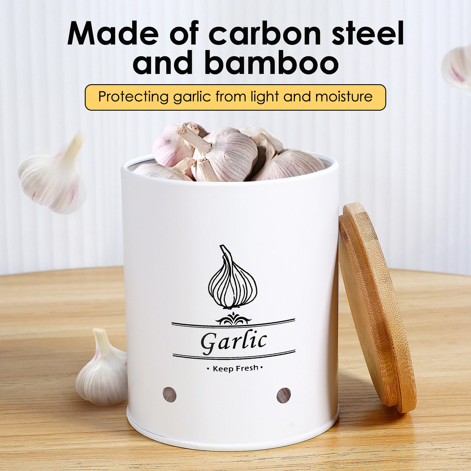 Garlic Keeper Storage Jar Vers - Food Storage Metal Box 리뷰 및 가격