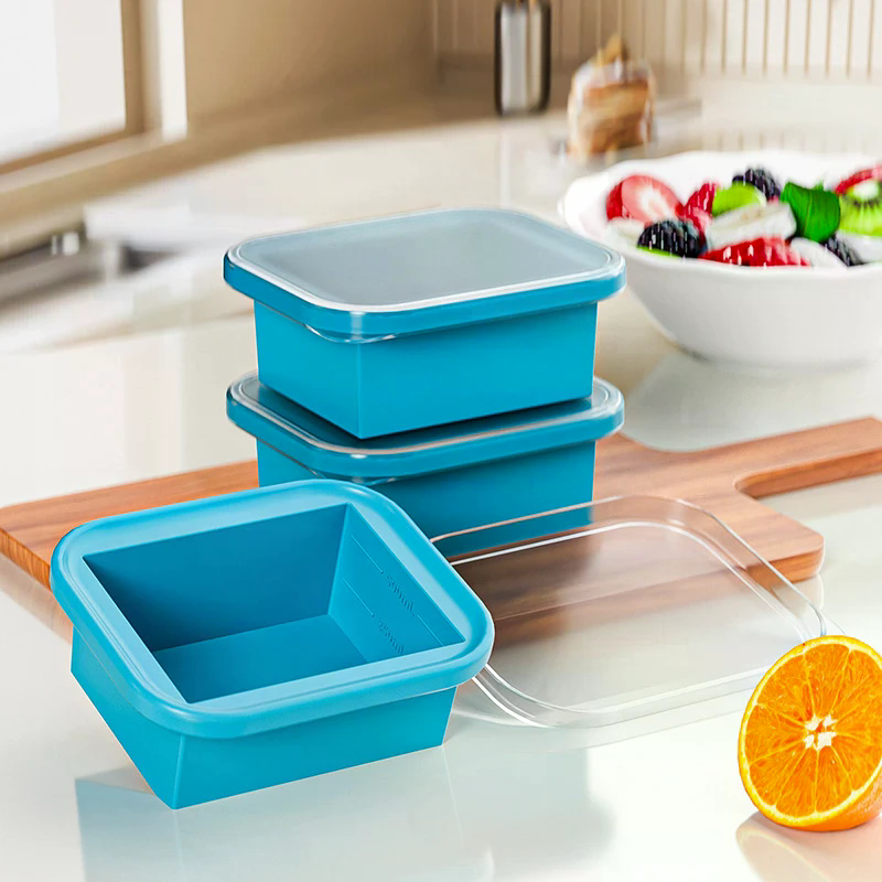 Silicone Freezing Tray With Pl - Food Storage Large Plastic Containers 리뷰 및 가격