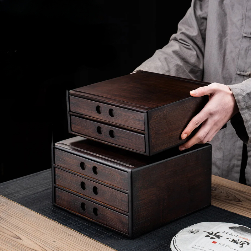 Bamboo Pu'er Tea Storage Boxes - Food Storage Drawers 리뷰 및 가격