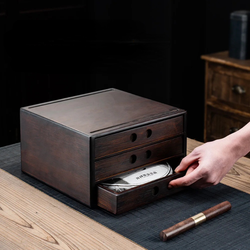 Bamboo Pu'er Tea Storage Boxes - Food Storage Drawers 리뷰 및 가격