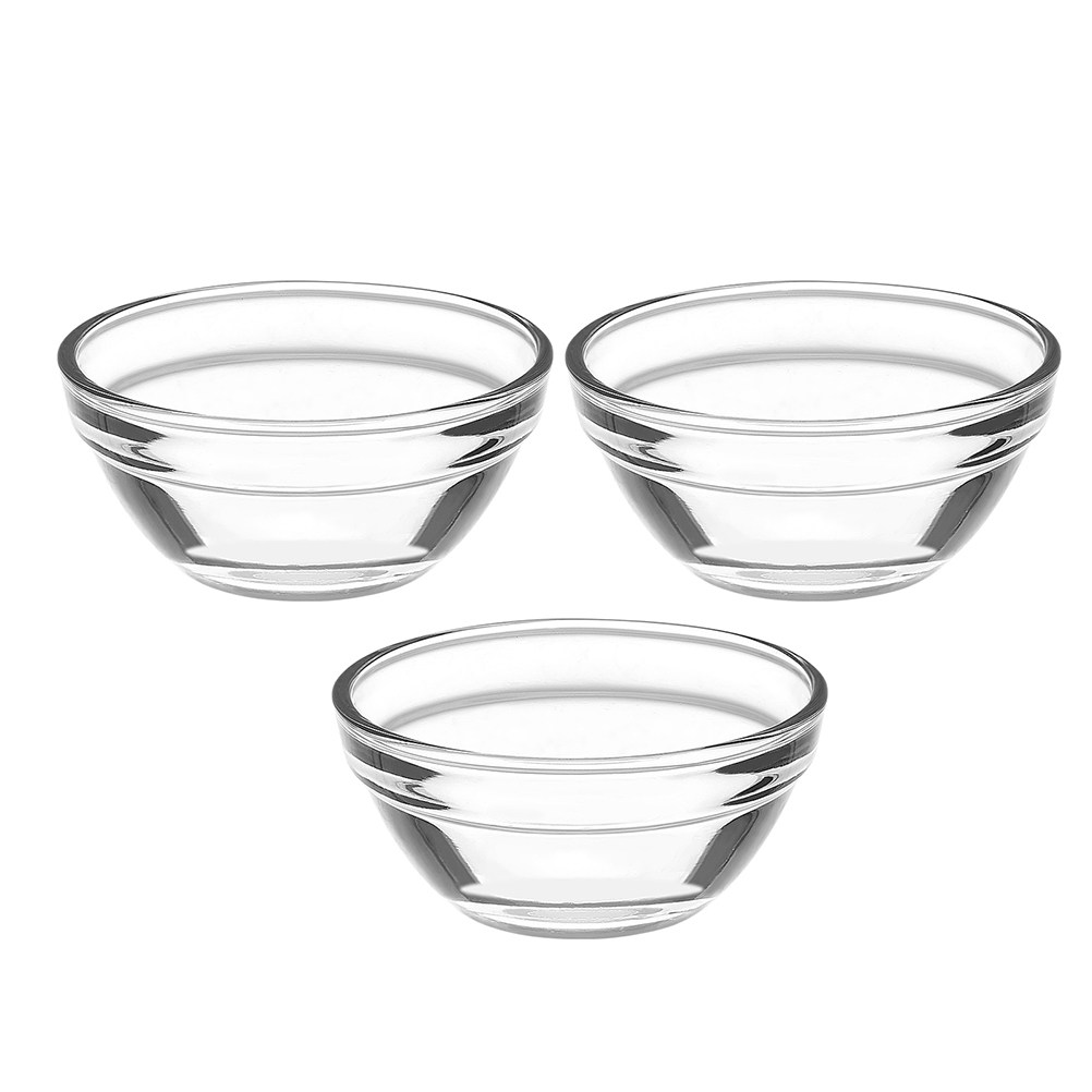 3Pcs Small Glass Bowls Set Cle - Food Storage Glass Set 리뷰 및 가격