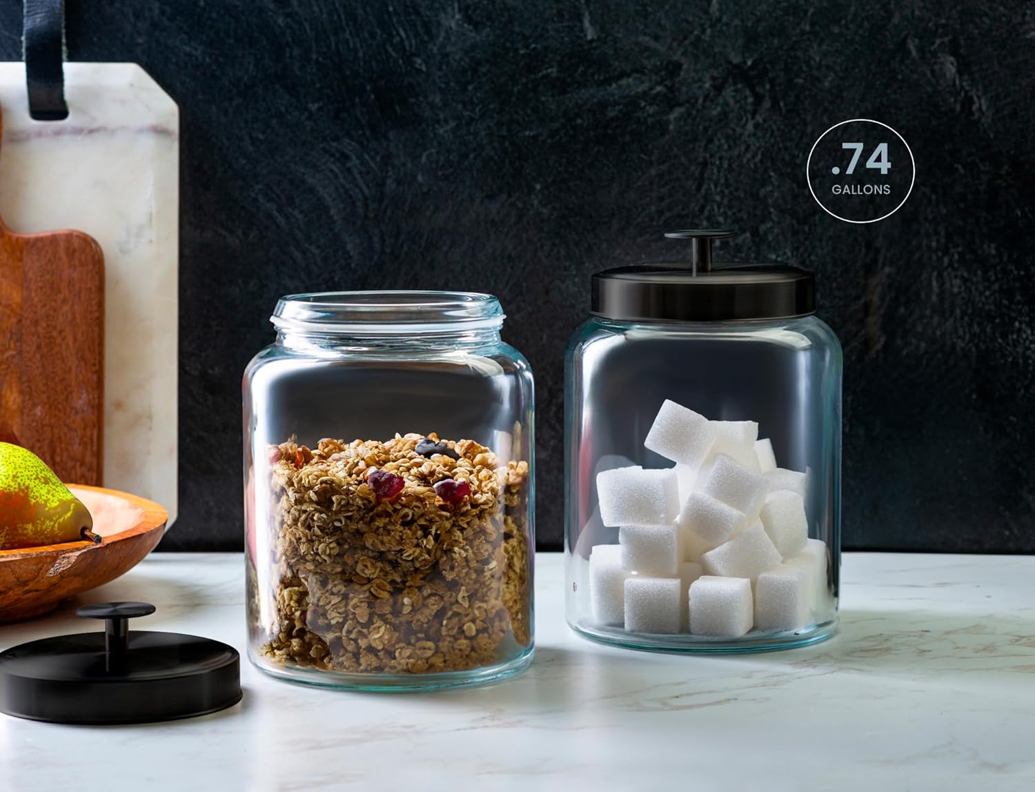 Glass Kitchen Canister Set, Fo - Food Storage Glass Set 리뷰 및 가격