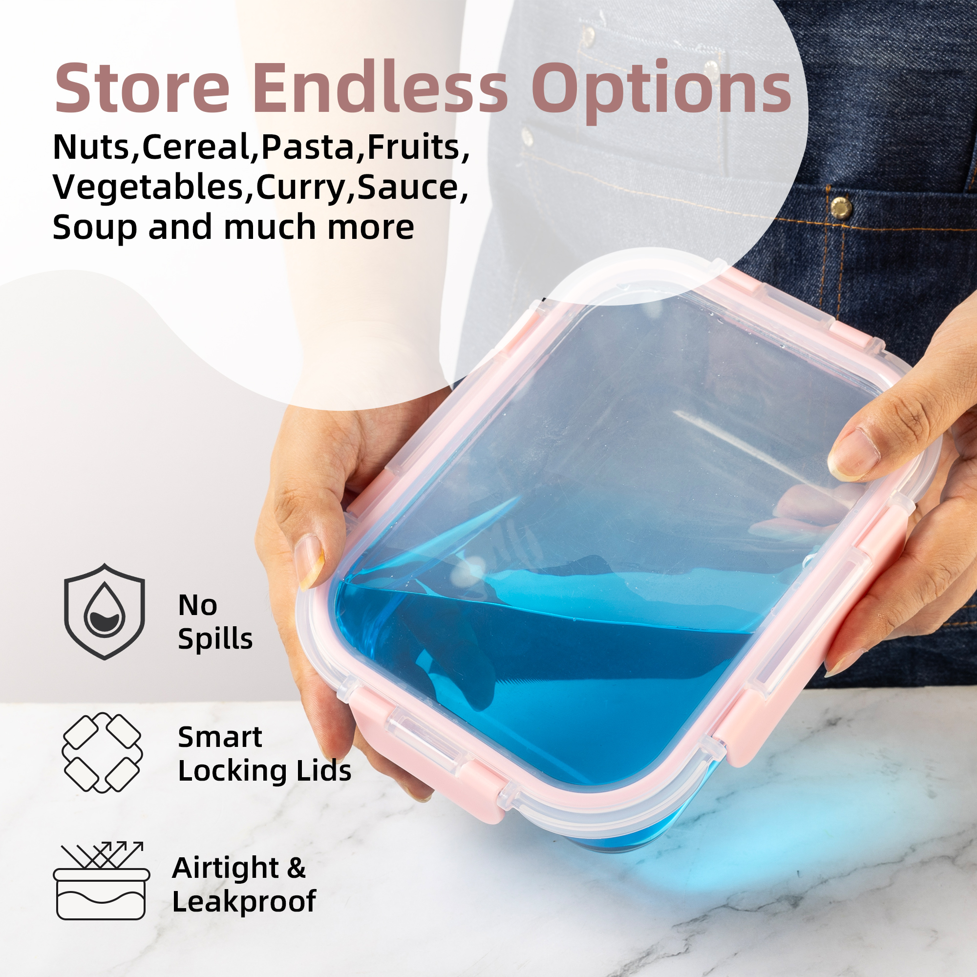 16-Piece Glass Food Storage Co - Food Storage Drawers 리뷰 및 가격