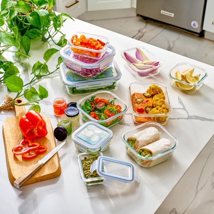 40pc Set Glass Food Storage Co - Food Storage Glass Set 리뷰 및 가격