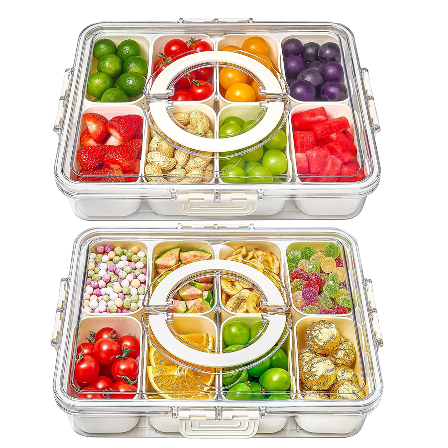 4/8Grid Snack Box Container Po - Food Storage Made Easy 리뷰 및 가격