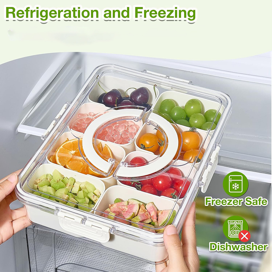 4/8Grid Snack Box Container Po - Food Storage Made Easy 리뷰 및 가격