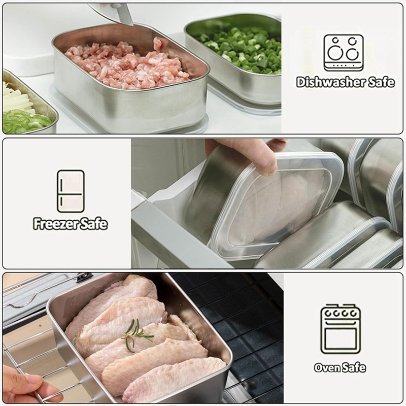 Stainless Steel Containers for - Food Storage Usa 리뷰 및 가격