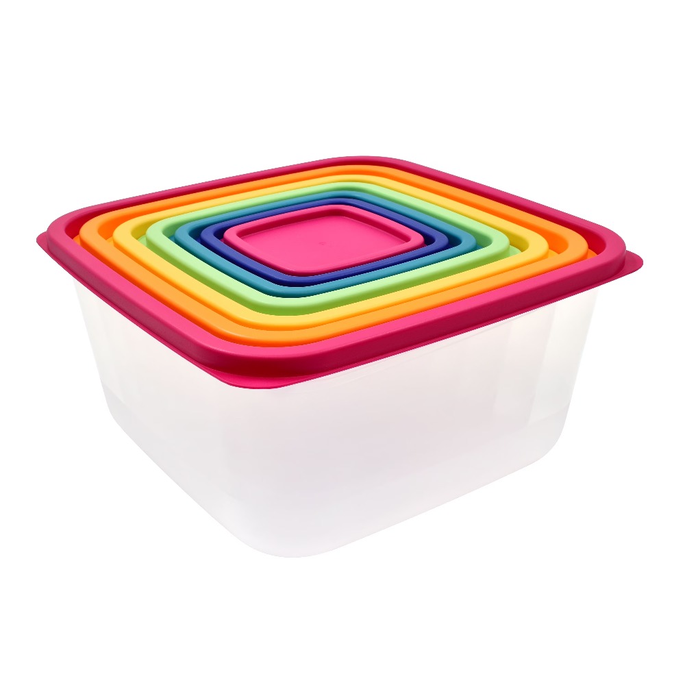 New  Multicolor Plastic Food S - Food Storage Kitchen Container Set 리뷰 및 가격
