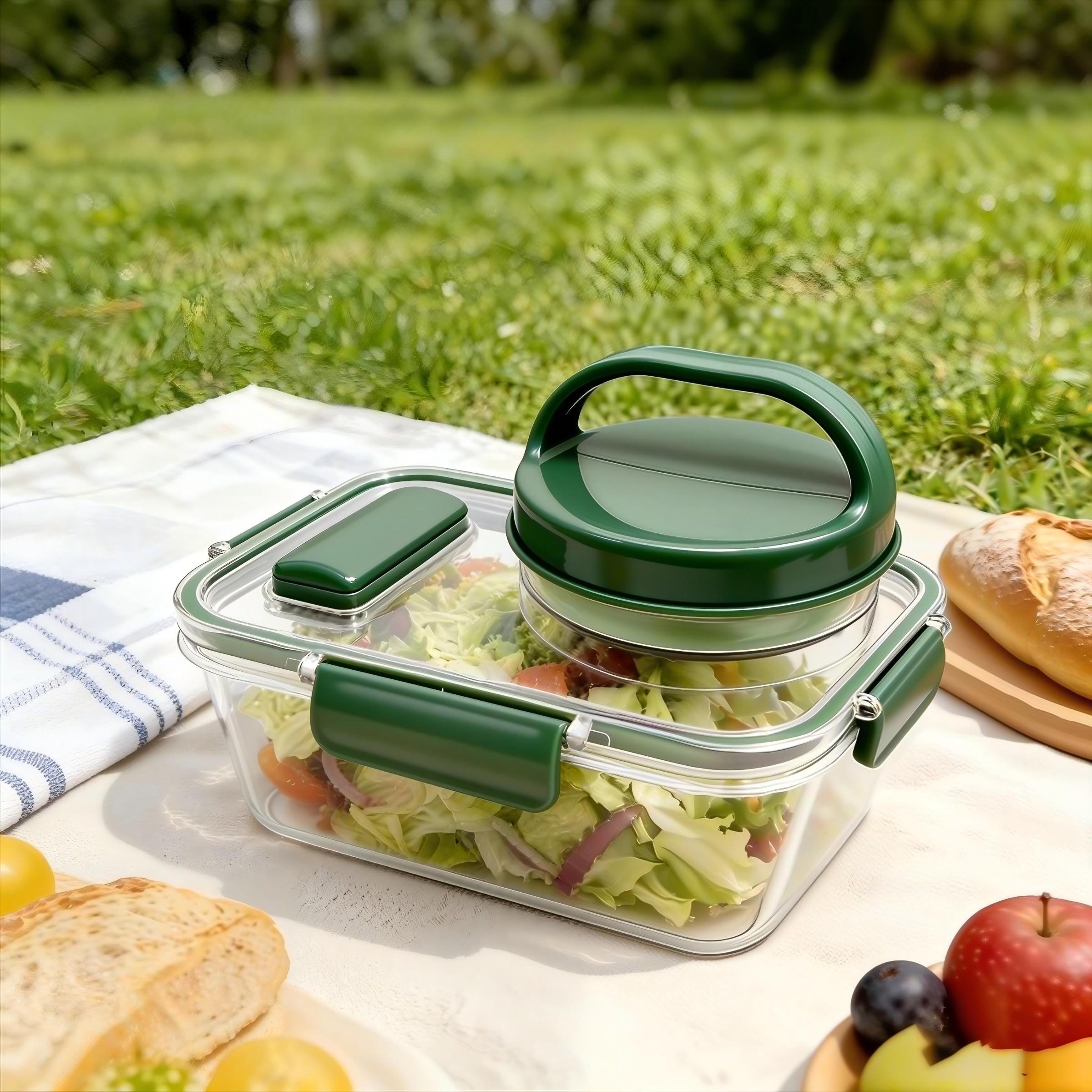 Portable Salad Bowl with Side  - Food Storage Vegetables 리뷰 및 가격