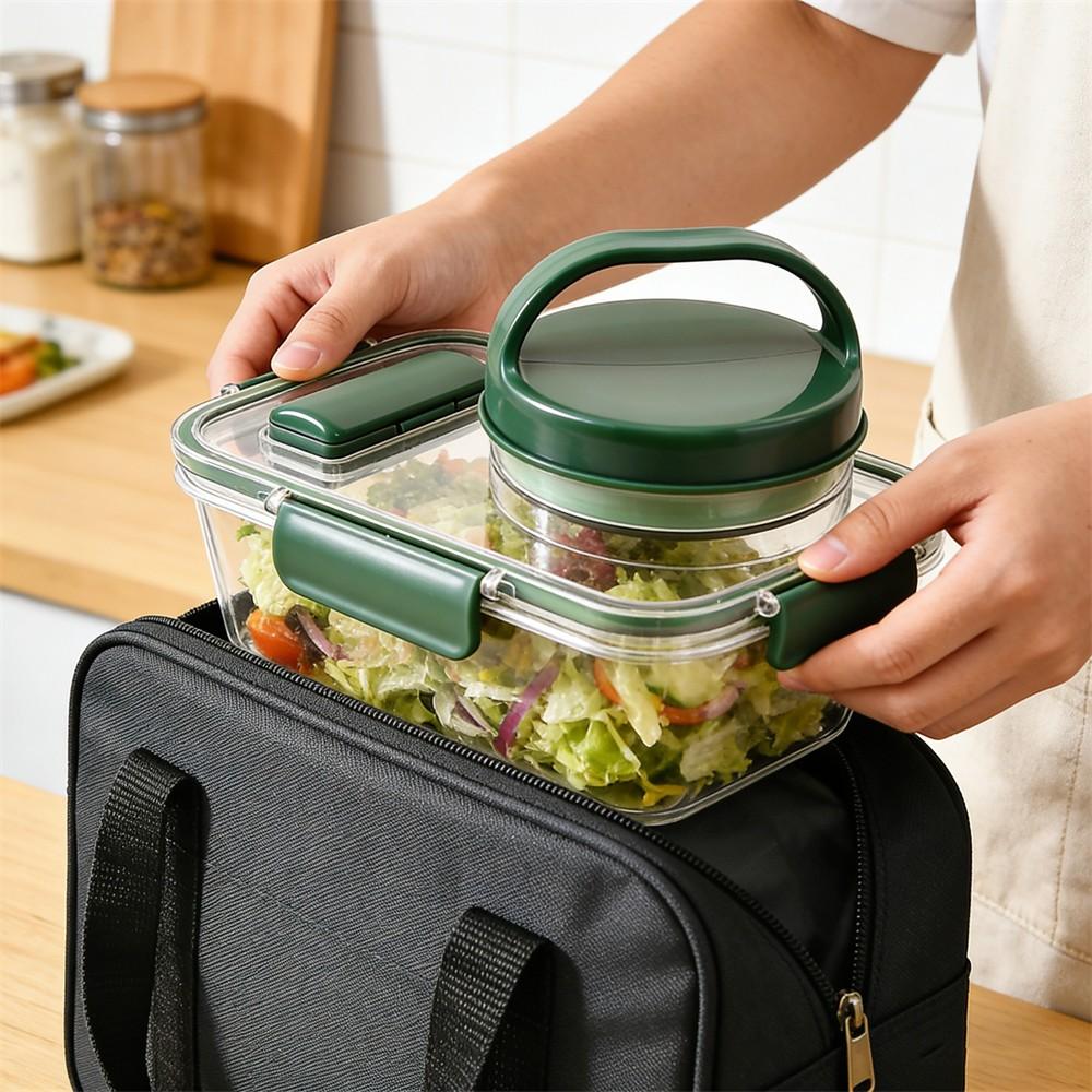 Portable Salad Bowl with Side  - Food Storage Vegetables 리뷰 및 가격