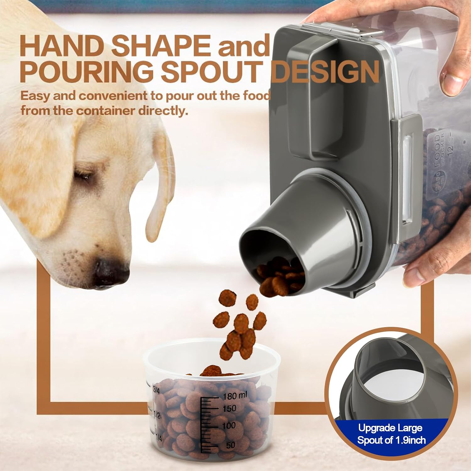 Upgraded Dog Food Storage Cont - Food Storage Dispenser 리뷰 및 가격