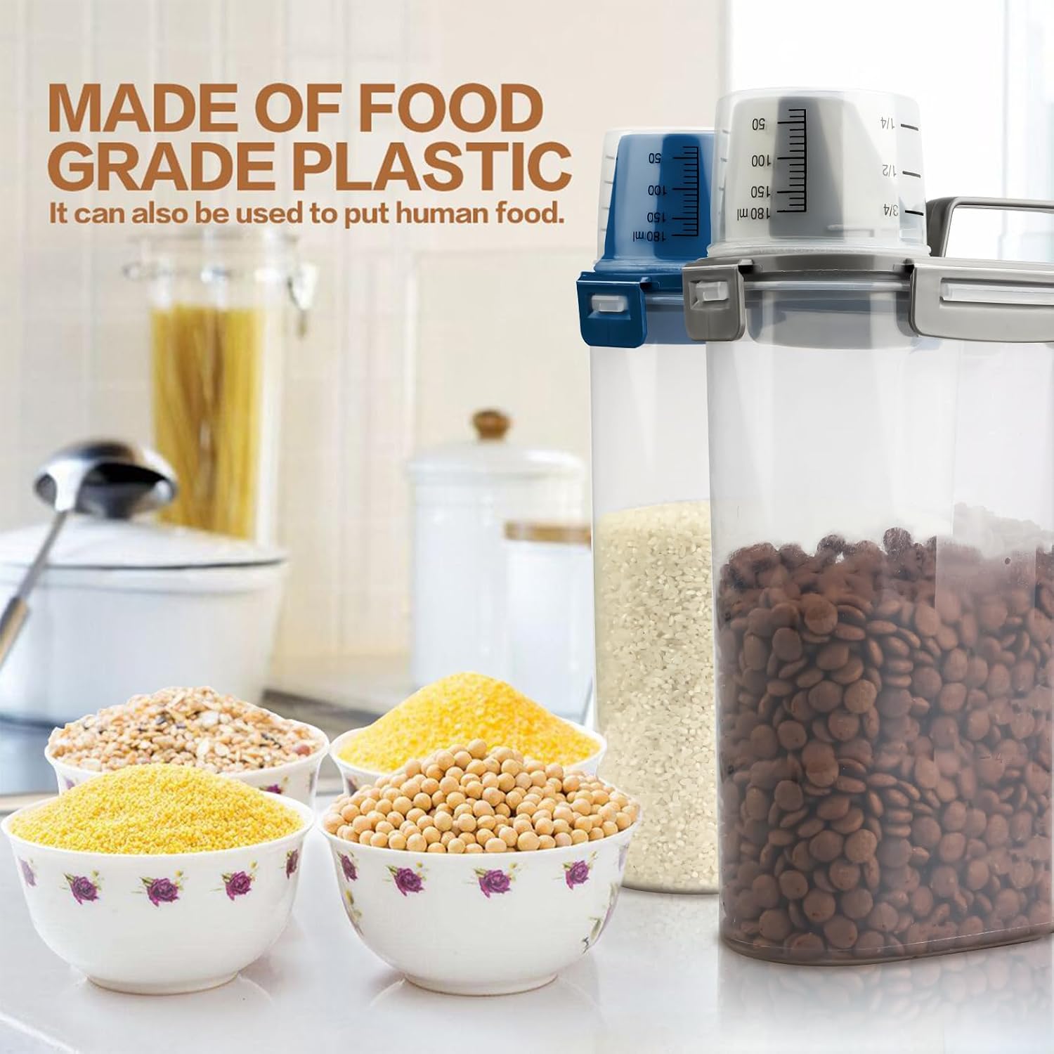 Upgraded Dog Food Storage Cont - Food Storage Dispenser 리뷰 및 가격