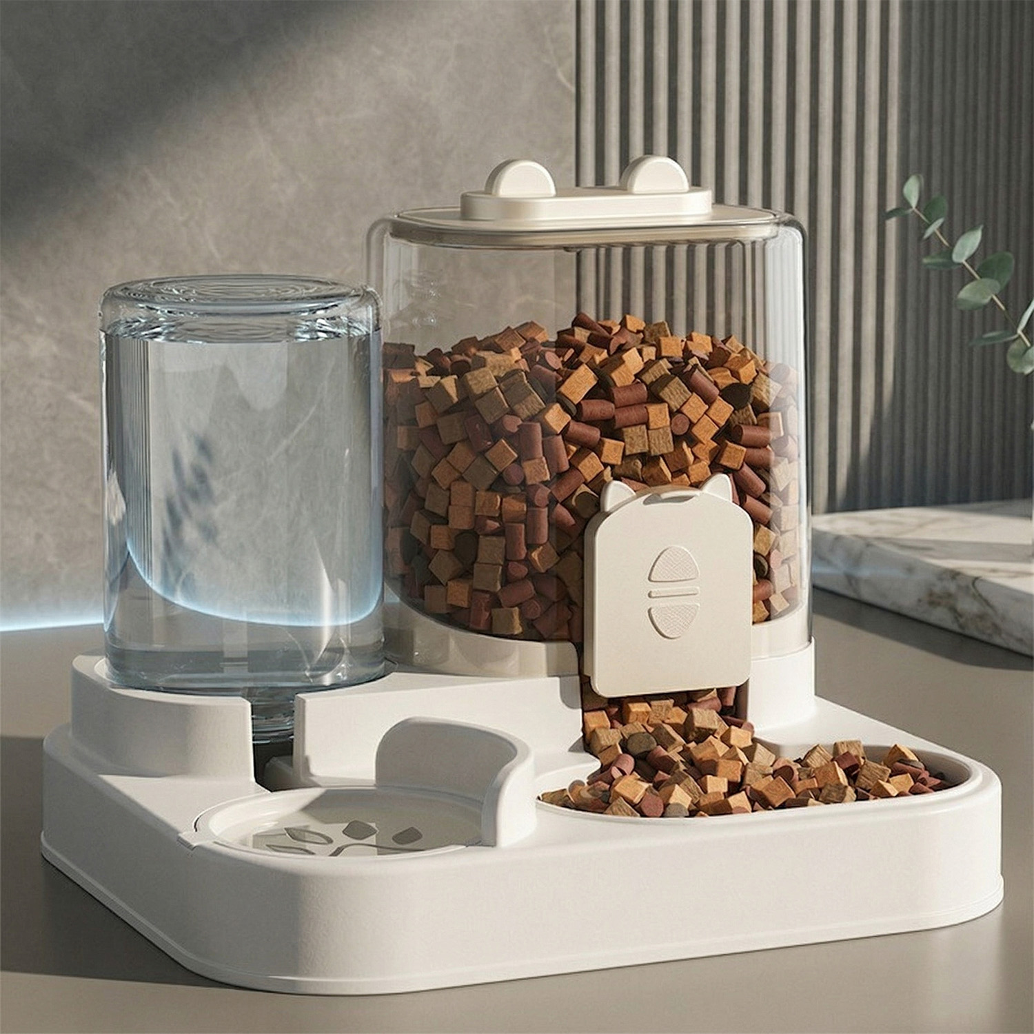 Automatic Feeder Dog Cat Food  - Food Storage Large Plastic Containers 리뷰 및 가격