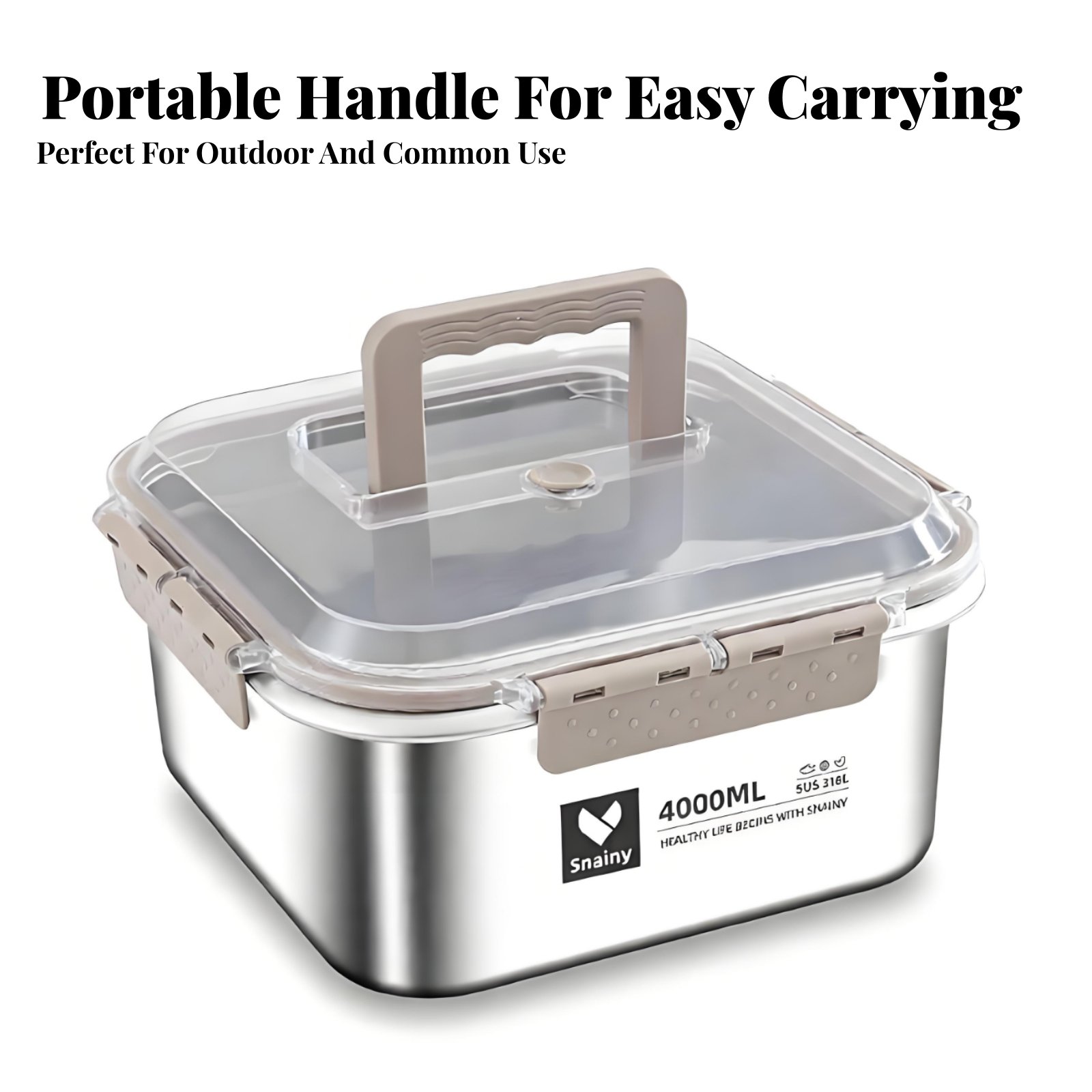 316 Stainless Steel Bento Box, - Food Storage Metal Box 리뷰 및 가격