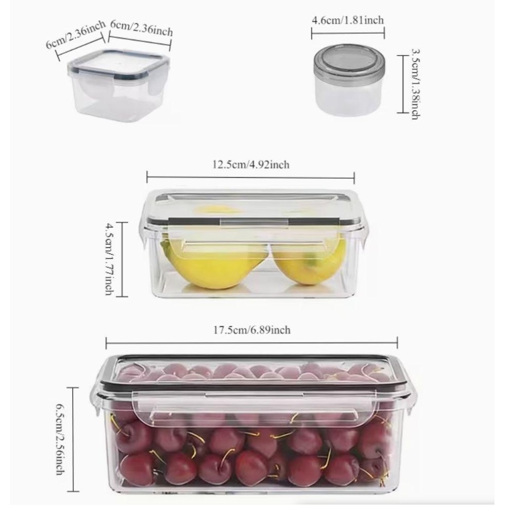 4-Piece Clear Food Storage Con - Food Storage Vegetables 리뷰 및 가격