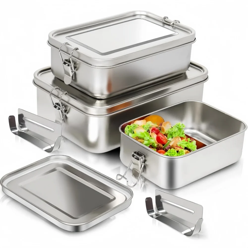 Stainless Steel Bento Box Meta - Food Storage Metal Box 리뷰 및 가격