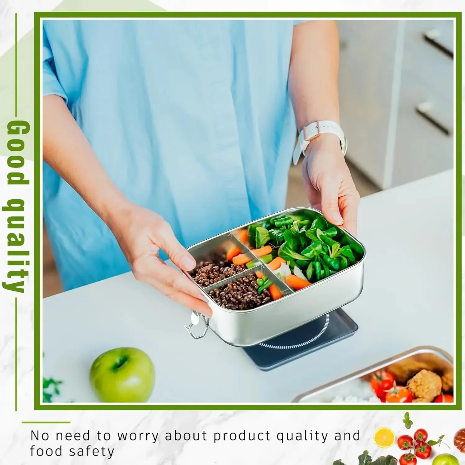 Stainless Steel Bento Box Meta - Food Storage Metal Box 리뷰 및 가격