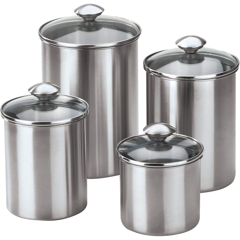 4-Piece Stainless Steel Food S - Food Storage Glass Set 리뷰 및 가격