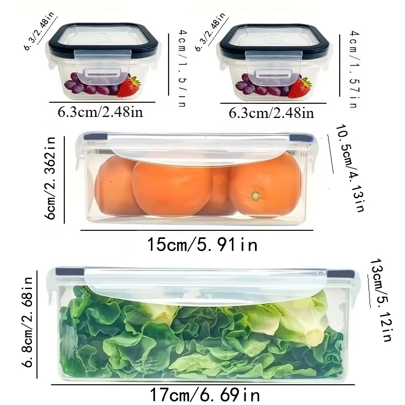 8Pcs Set Includes 4 Containers - Food Storage Vegetables 리뷰 및 가격