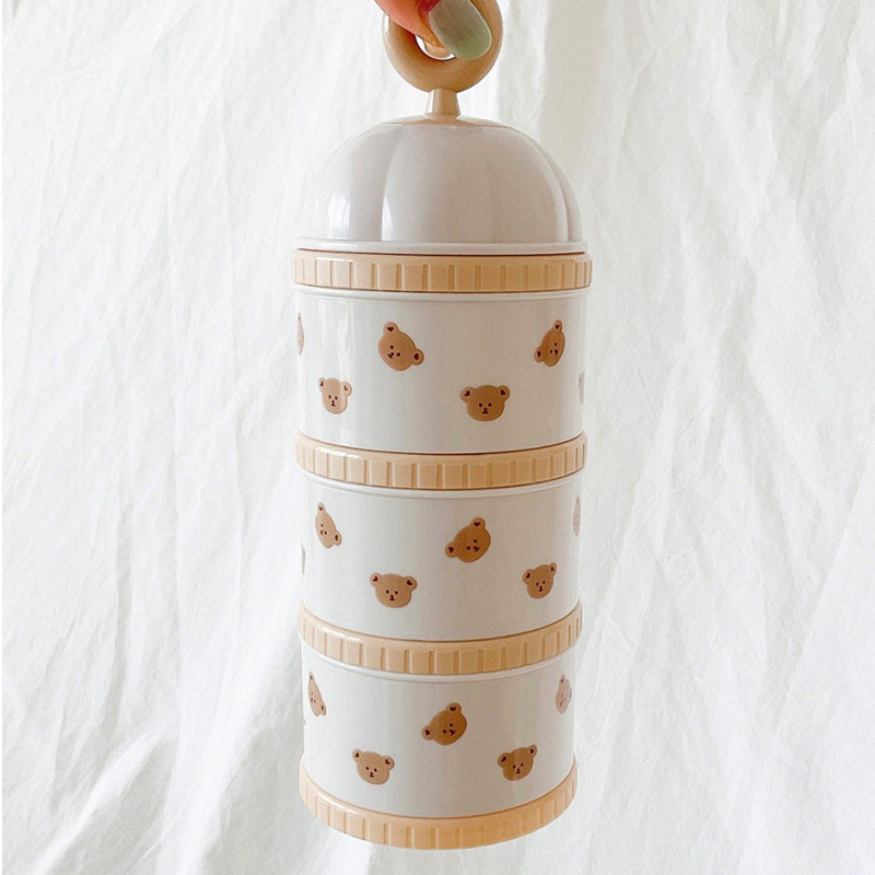 Cute Bear Milk Powder Box Baby - Food Storage Dispenser 리뷰 및 가격
