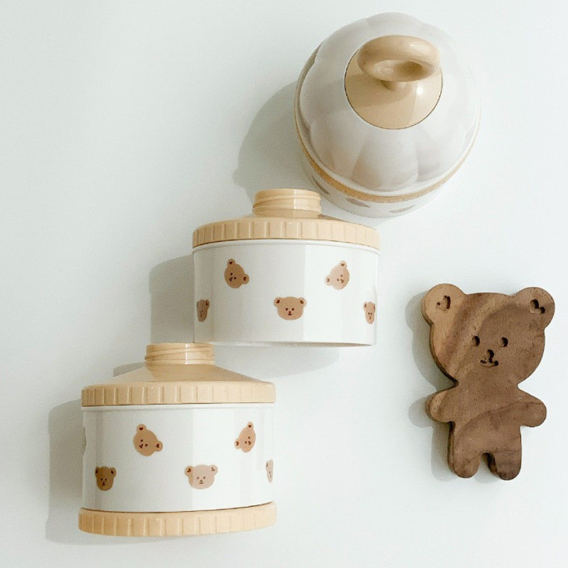 Cute Bear Milk Powder Box Baby - Food Storage Dispenser 리뷰 및 가격