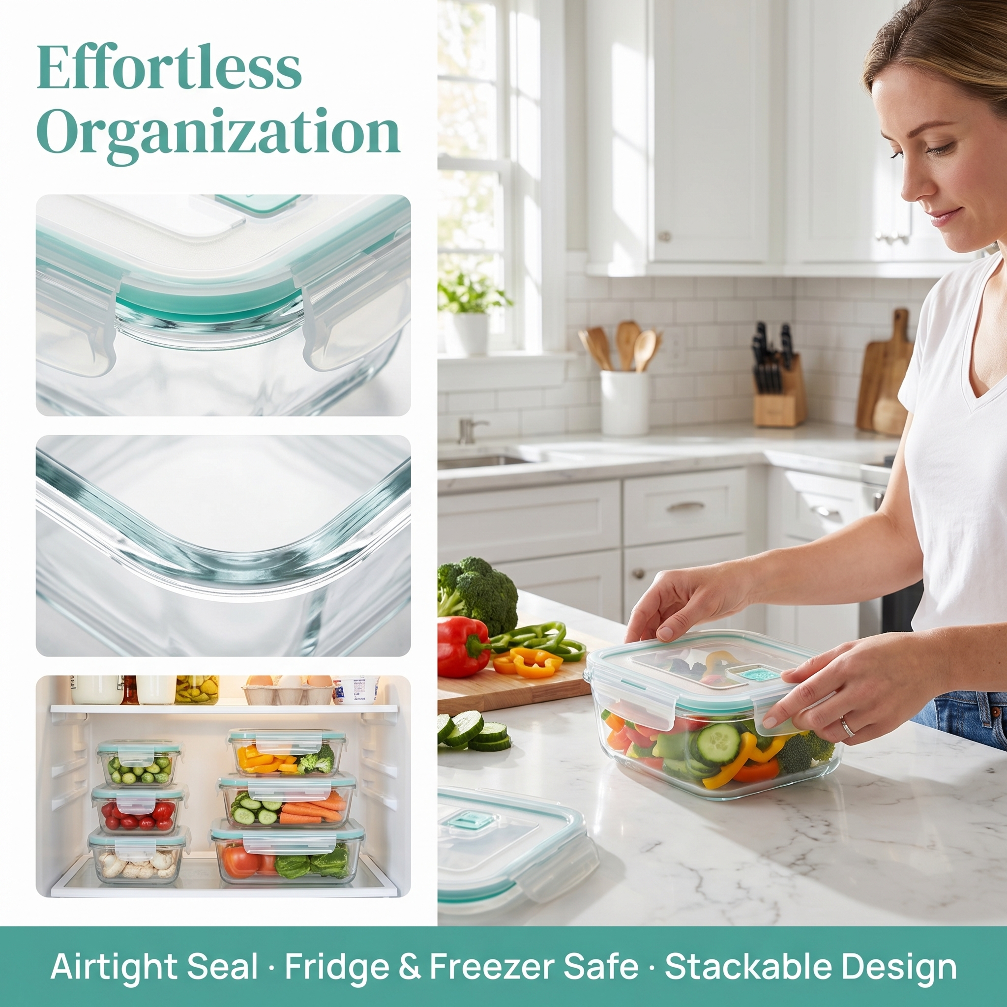 A set of 8 food storage contai - Food Storage Cupboard 리뷰 및 가격