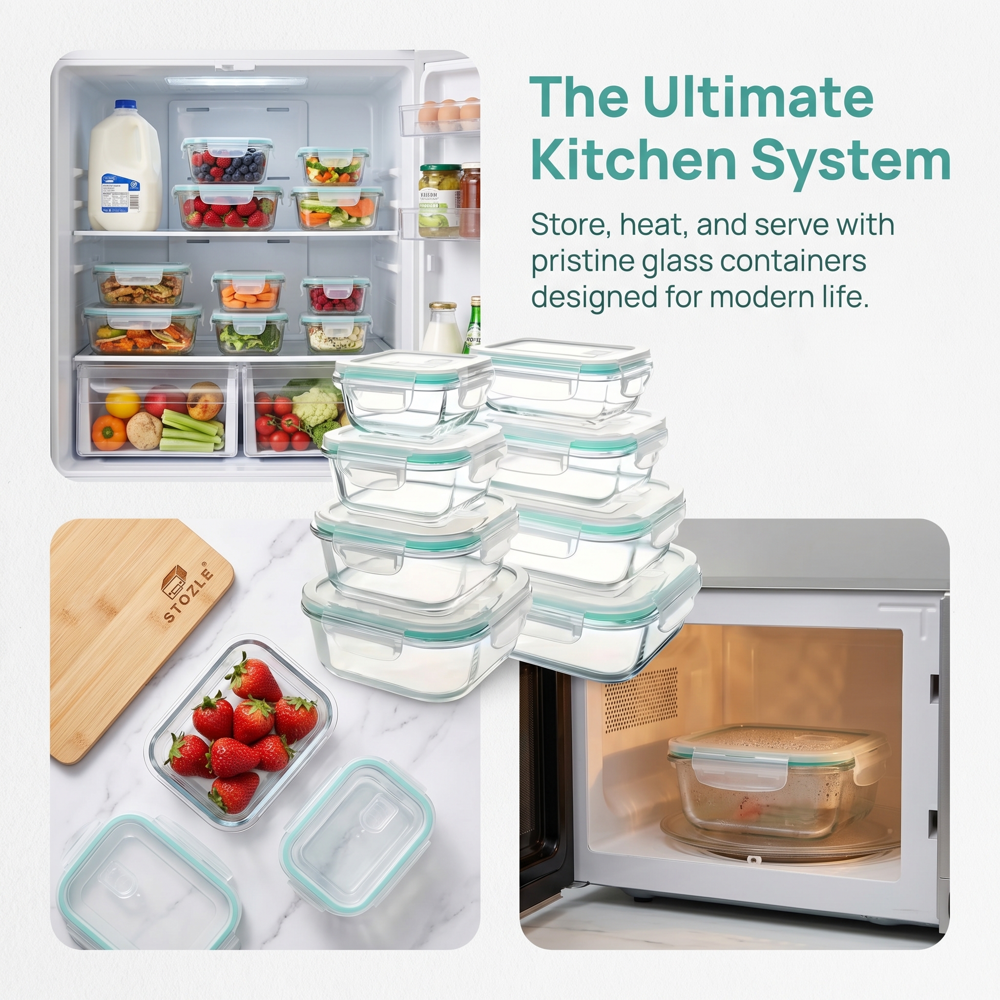 A set of 8 food storage contai - Food Storage Cupboard 리뷰 및 가격