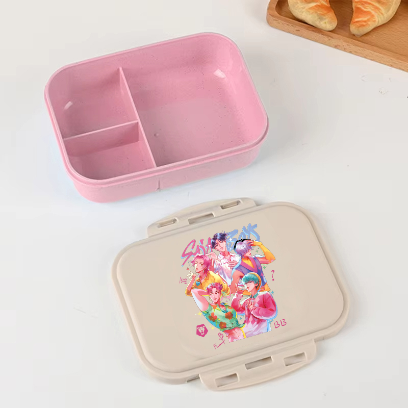 KPop Demon Hunters Lunch Box A - Food Storage Large Plastic Containers 리뷰 및 가격