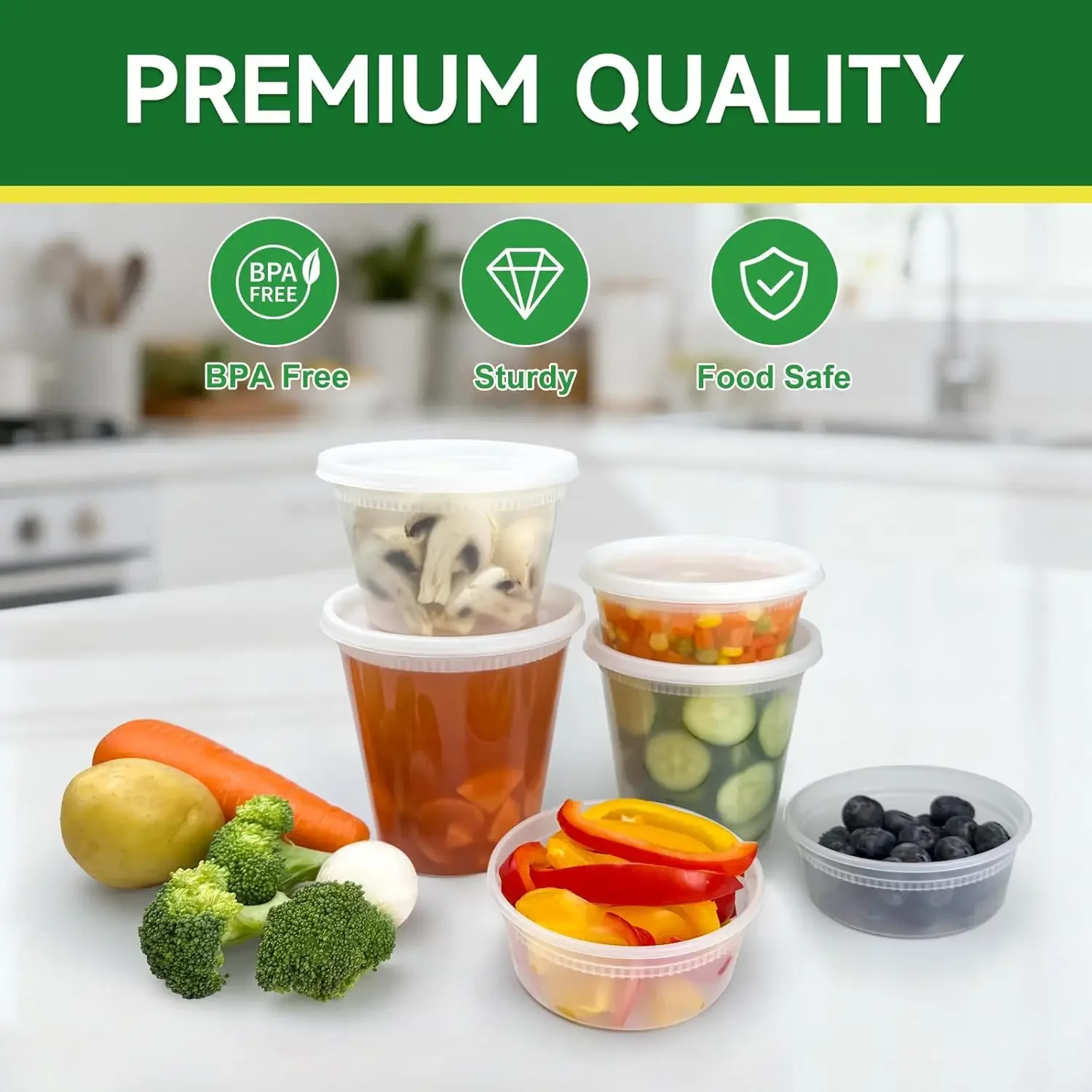 50 Set 32 oz Deli Containers w - Food Storage Warehouse 리뷰 및 가격