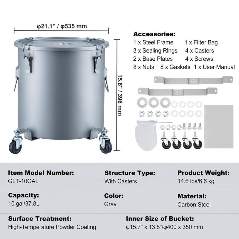 Carbon Steel Oil Transport Con - Food Storage Bag 리뷰 및 가격