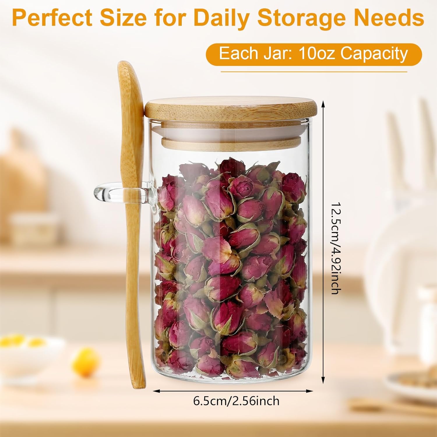 10 Pack Glass Jars with Bamboo - Food Storage Glass Set 리뷰 및 가격