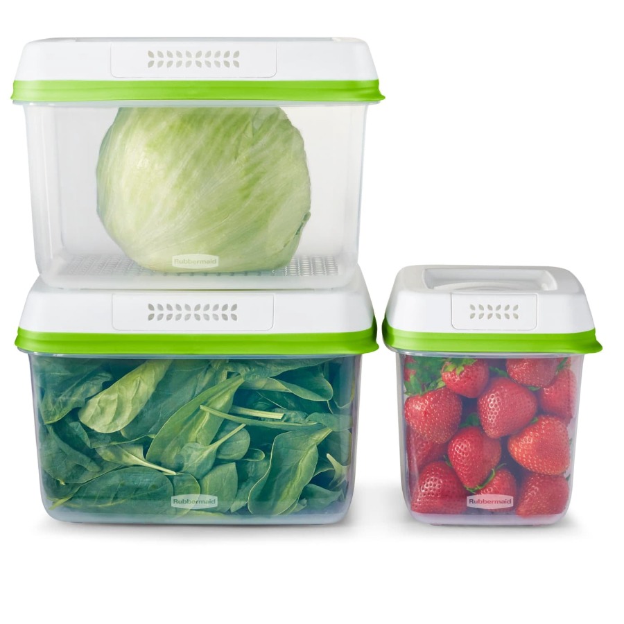 FreshWorks Produce Saver 6 Pie - Food Storage Large Plastic Containers 리뷰 및 가격