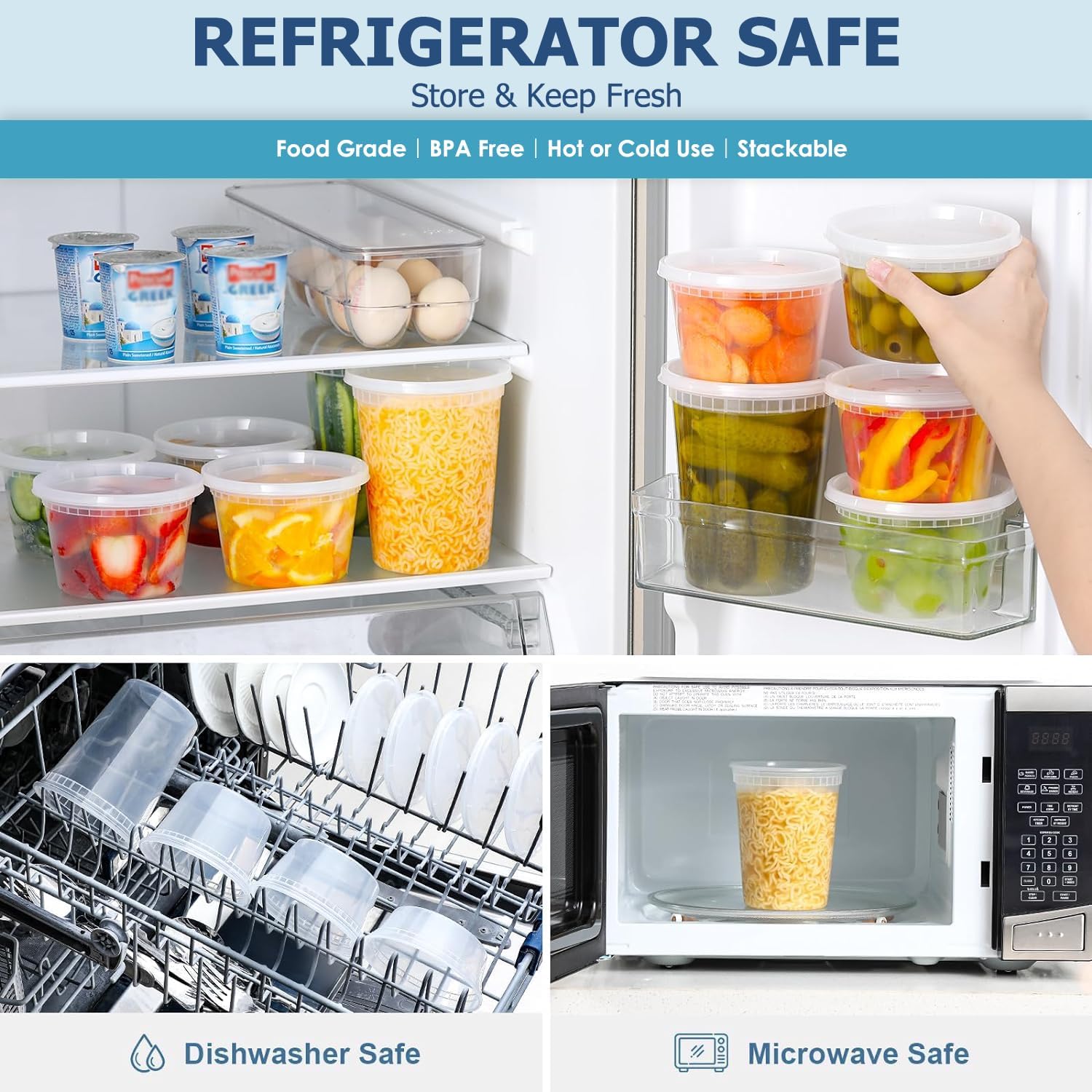 24pcs Deli Food Storage Contai - Food Storage Warehouse 리뷰 및 가격