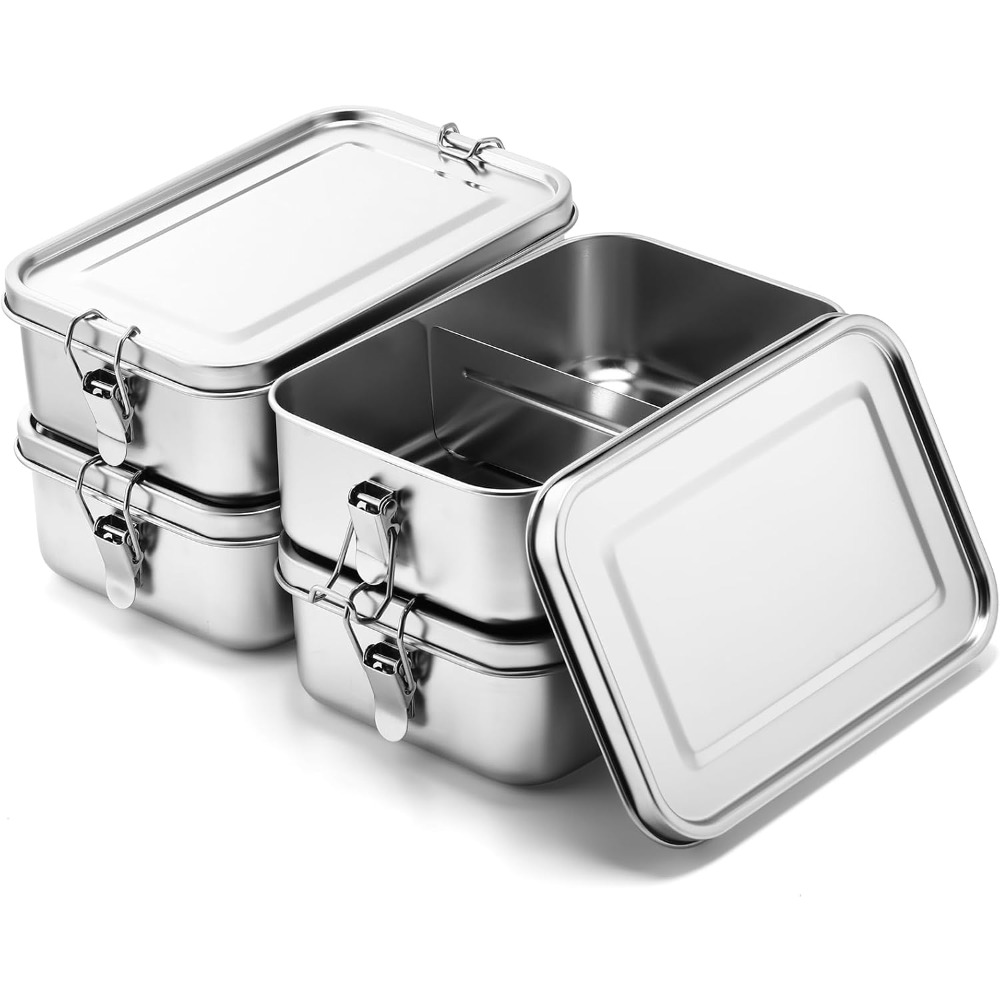 1200/2400ml Lunch Box 304 Stai - Food Storage Metal Box 리뷰 및 가격