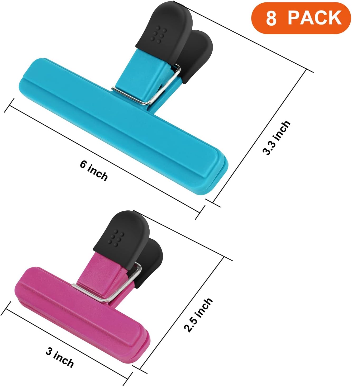Chip Clips, 8 Pack Food Clips, - Food Storage Bag 리뷰 및 가격