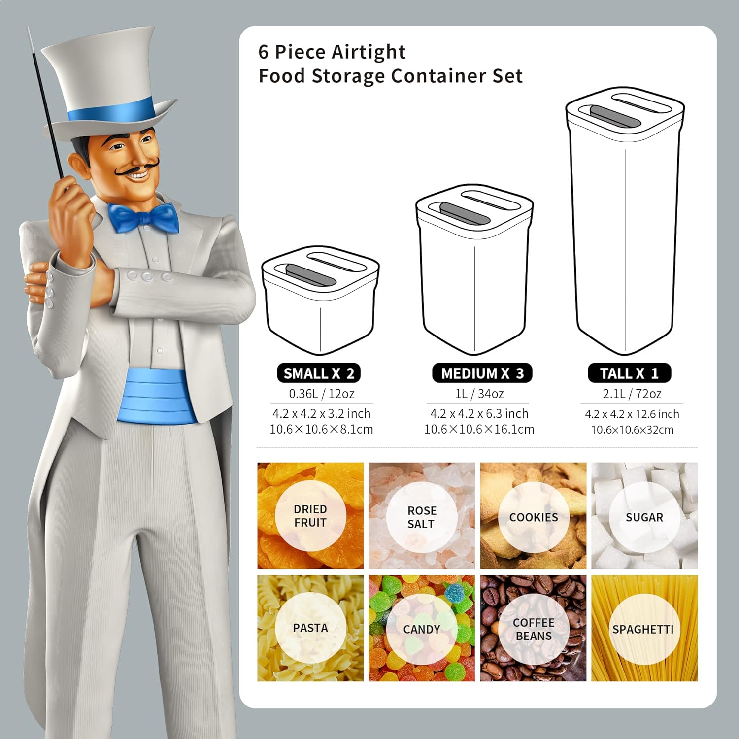 Airtight Food Storage Containe - Food Storage Kitchen Container Set 리뷰 및 가격